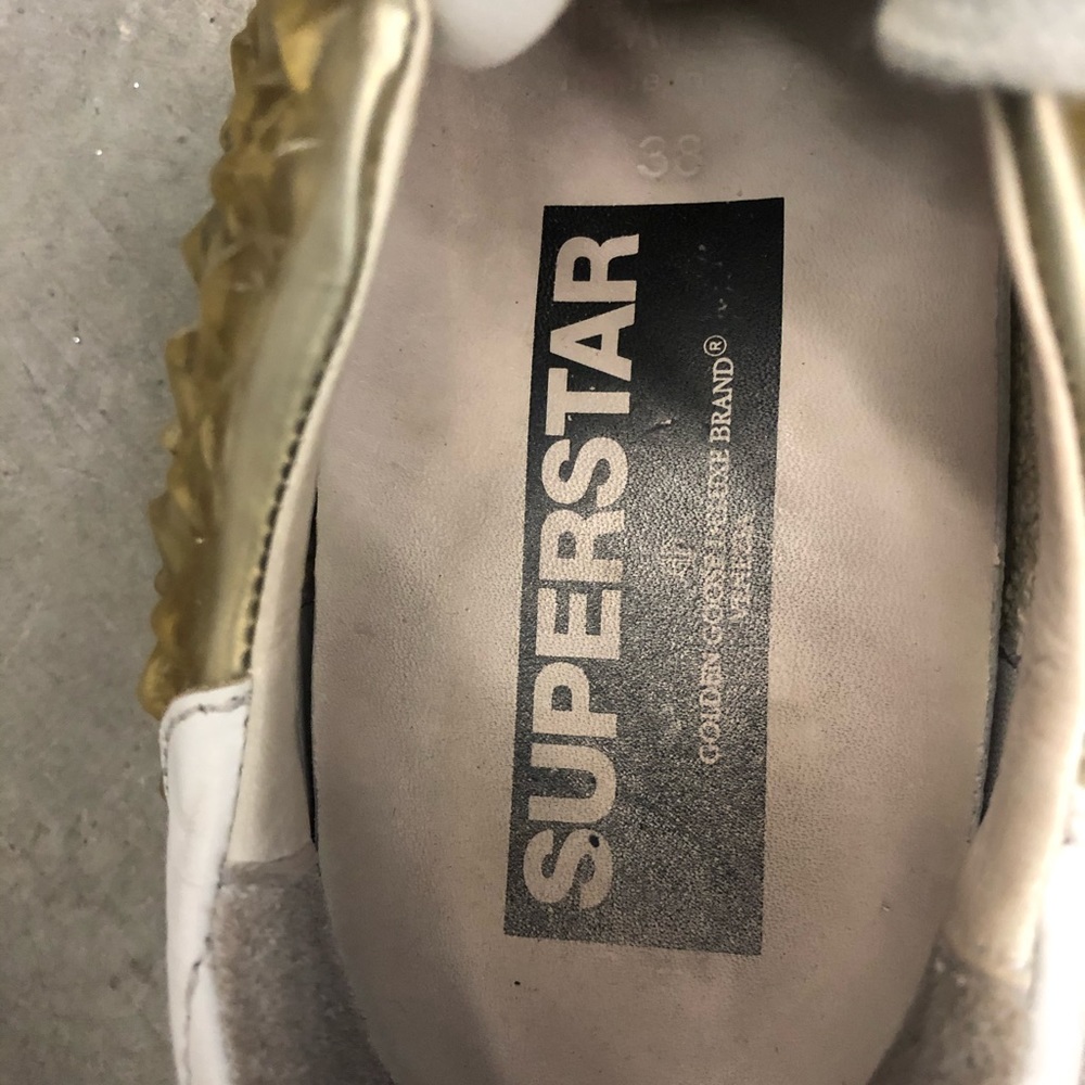 RARE Authentic Golden Goose Superstar Sneakers - 3D Studded Design - EU 38 - Picture 7 of 10